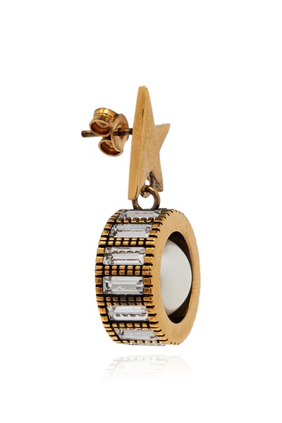 Golden Goose Earrings with shimmering crystals