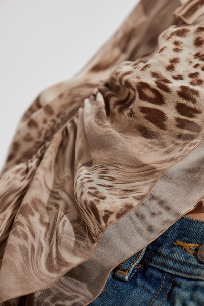 Blumarine Animal print top