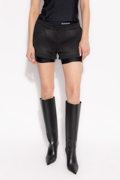 T by Alexander Wang Logo shorts