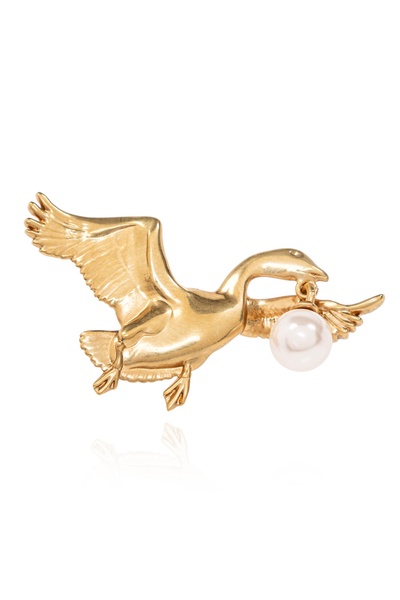 Moschino Brass earrings with pearl