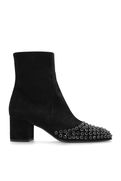 Alaia Suede ankle boots with studs