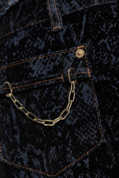 Ganni Jeans with velvet finish