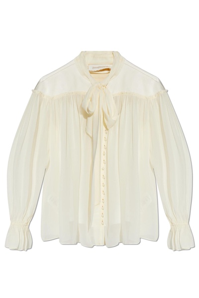 Zimmermann Loose-fitting shirt with shimmering buttons