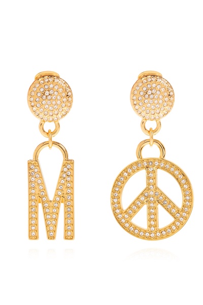 Moschino Clip-on earrings with crystals