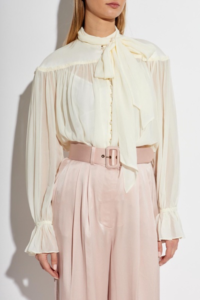 Zimmermann Loose-fitting shirt with shimmering buttons