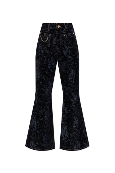 Ganni Jeans with velvet finish
