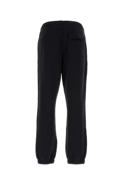Black cotton joggers
