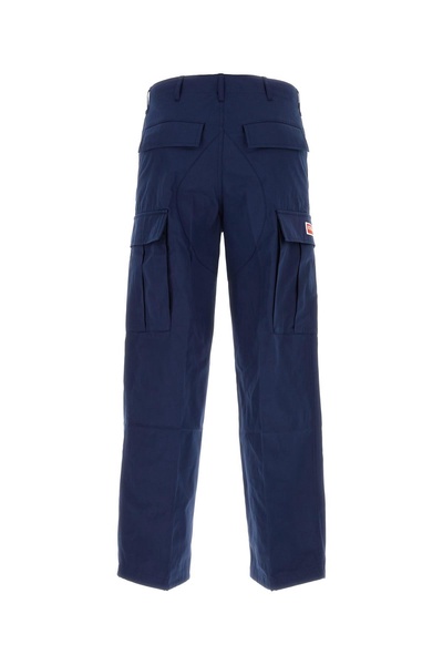Kenzo Men Blue Cotton Cargo Pant