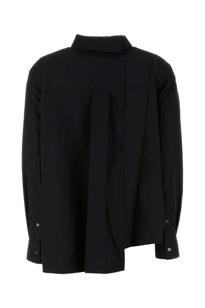 Black poplin shirt