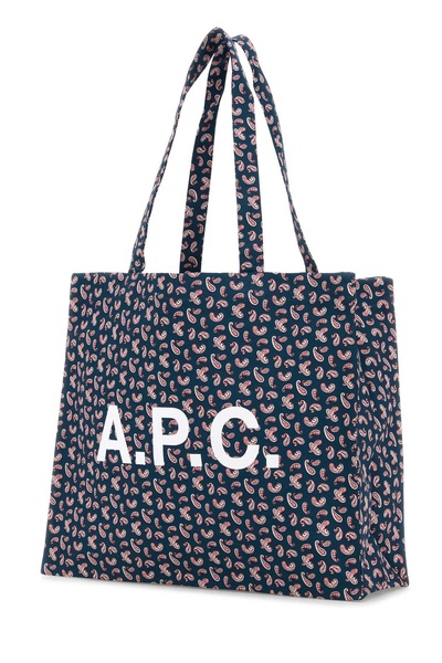 Printed Canvas Diane Shopping Bag