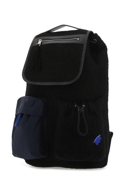 Black boucle backpack