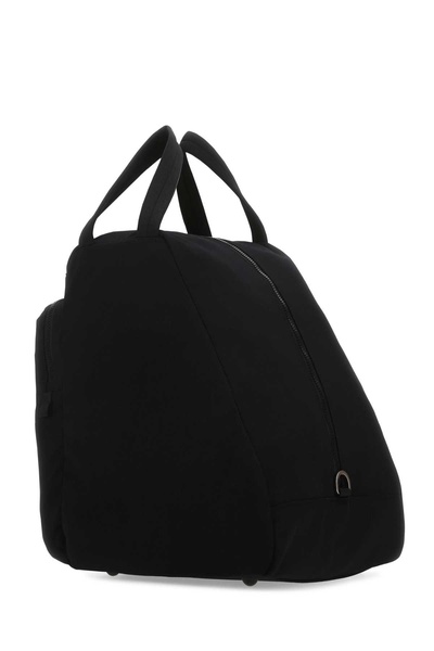 Black canvas travel bag