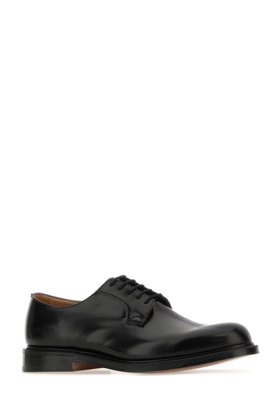 Church's Men Black Leather Shannon Lace-Up Shoes