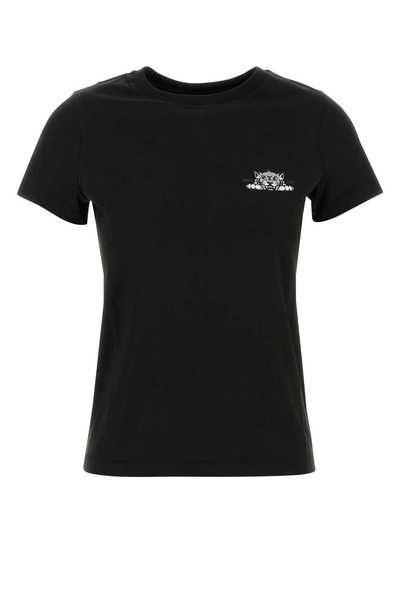 Black cotton t-shirt