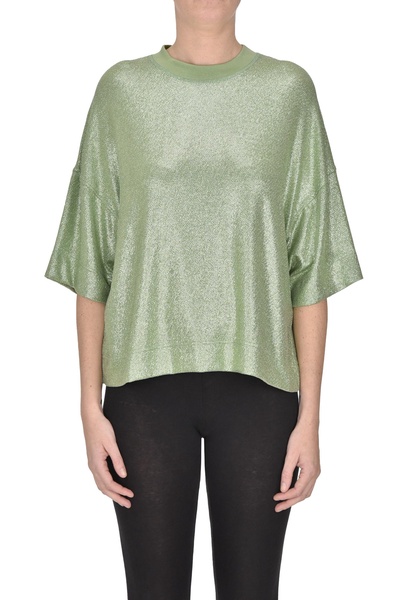 Lame' fabric t-shirt
