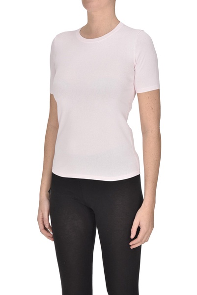 Short sleeves viscose pullover