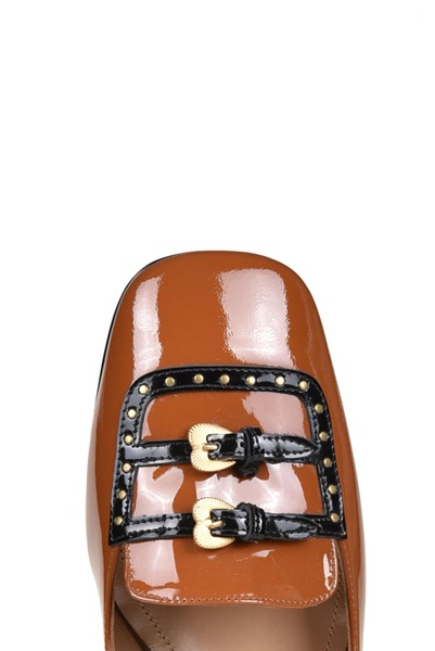 Patent leather mocassins