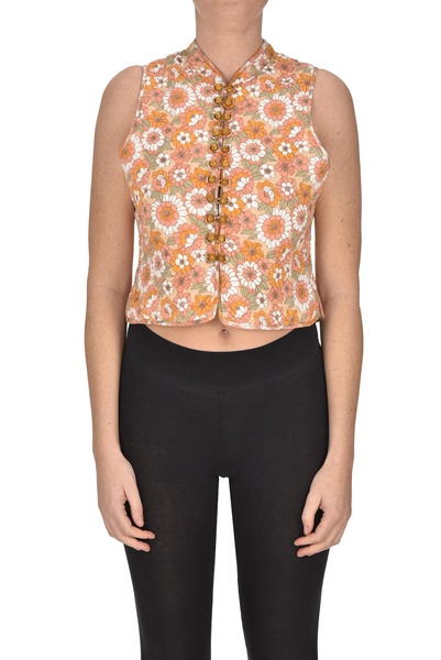 Quilted cotton gilet