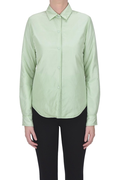 Glue padded nylon shirt jacket