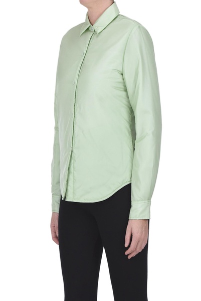 Glue padded nylon shirt jacket
