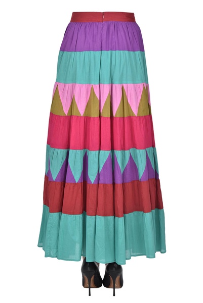 Patchwork cotton skirt