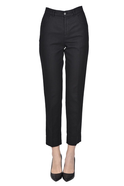 Cotton and linen trousers