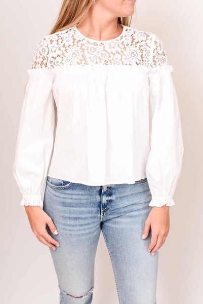 lacie top in white