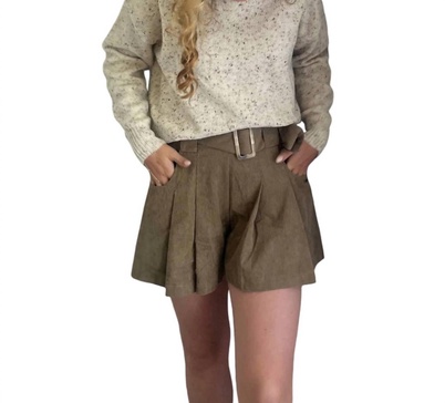 last fling bottoms mini skort in brown