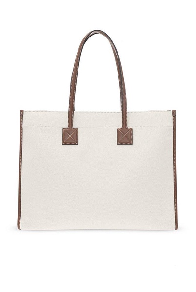 Off-White & Tan Medium Freya Tote