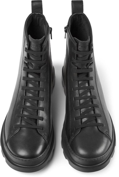 Black Leather Men's Mid Boots.