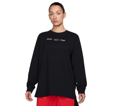 Women's Cotton Graphic Crewneck Long-Sleeve T-Shirt