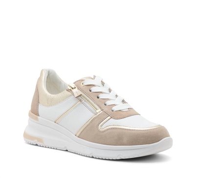 women's nevada 3 sneakers in sand/white
