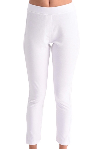 high rise jegging in white