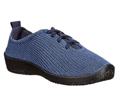 women's lace-up shoe in denim