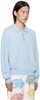 Blue Three-Button Polo