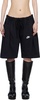 Black Nº69 Overjogging Denim Shorts