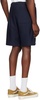Navy American Script Sweat Shorts