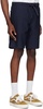 Navy American Script Sweat Shorts