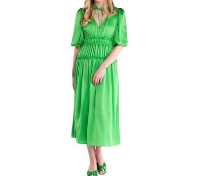 shelbi dress in lime