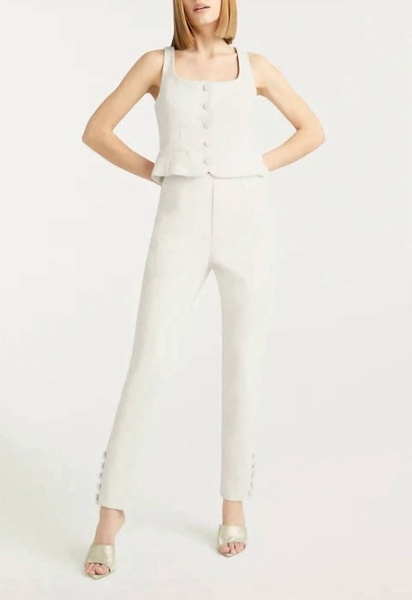 rowena pant in white