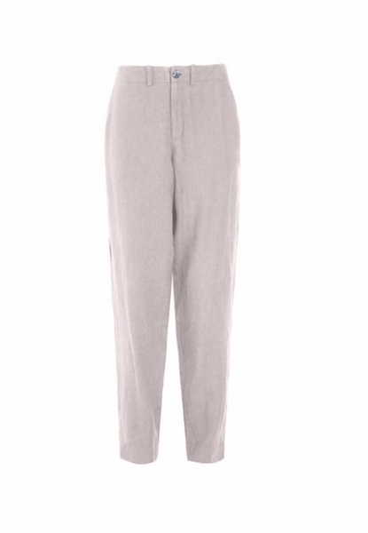women's lazy linen narrow pant in ash pink