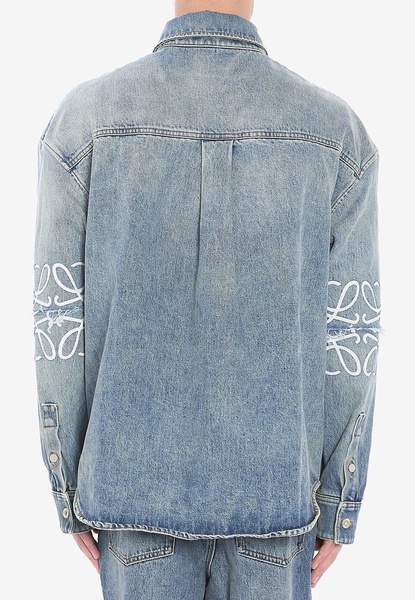 Anagram Washed Denim Overshirt