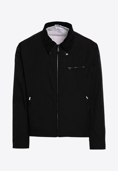 Grosgrain Stripes Zip-Up Jacket