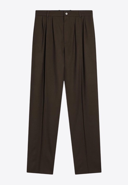 Straight-Leg Tailored Pants