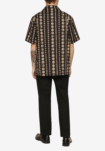 Coin-Print Poplin Shirt