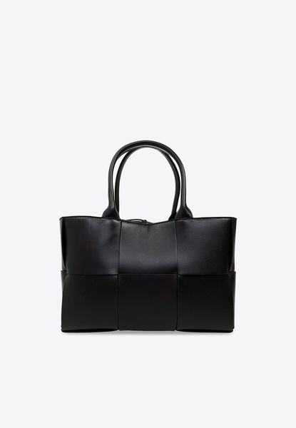 Small Arco Intrecciato Leather Tote Bag