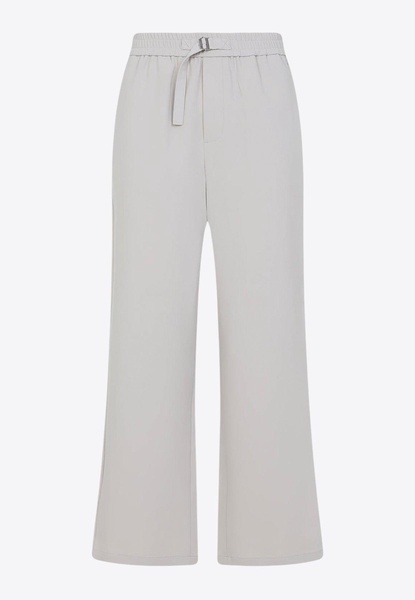 Belted Straight-Leg Pants