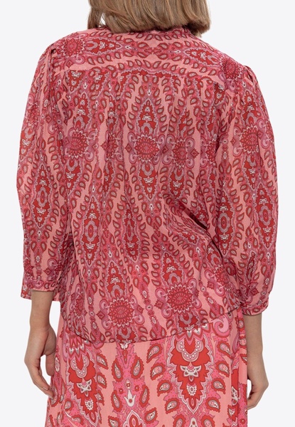 Neck-Tie Long-Sleeved Blouse