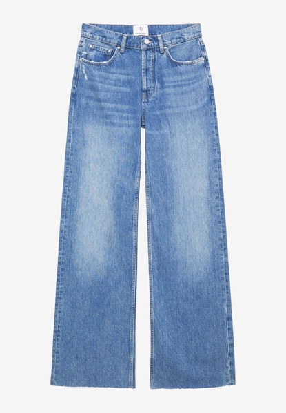 Hugh Logo Patch Wide-Leg Jeans