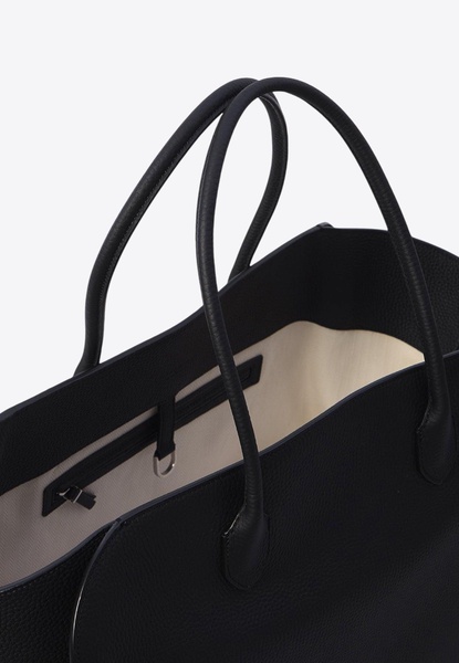 Marlo Grained Leather Tote Bag